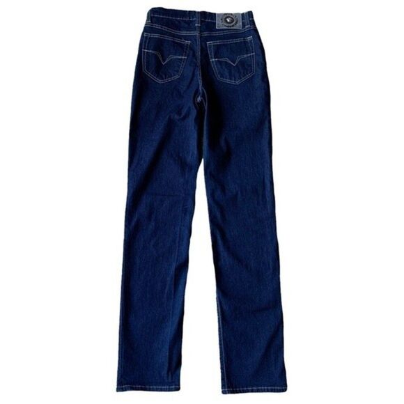 Versace Signature Ittierre Straight Leg Jeans Size 30 / It 44 - Picture 2 of 6